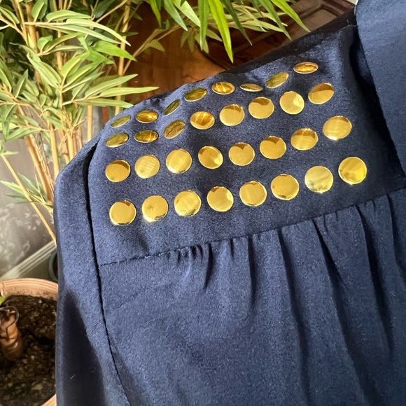 Outback Red extra small ladies vintage navy with gold embellishment on shoulder - Picture 8 of 15